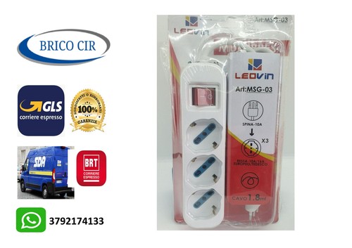 Multipresa elettrica ciabatta - elettrica,