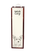 Cassa Di Vino Pembroke Welsh Corgi Con Cane Art-Dog