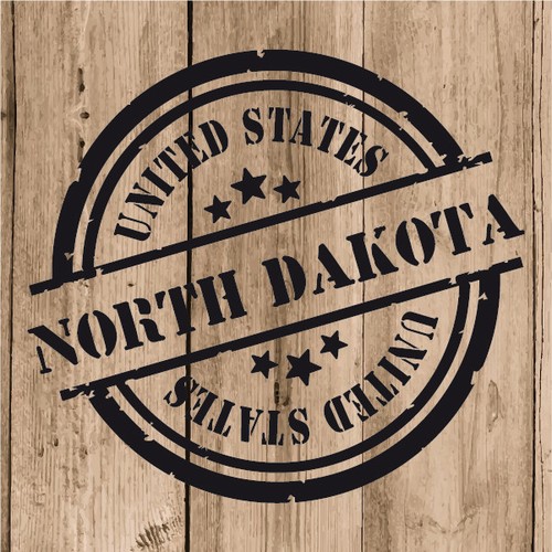 Adesivo north dakota - north,