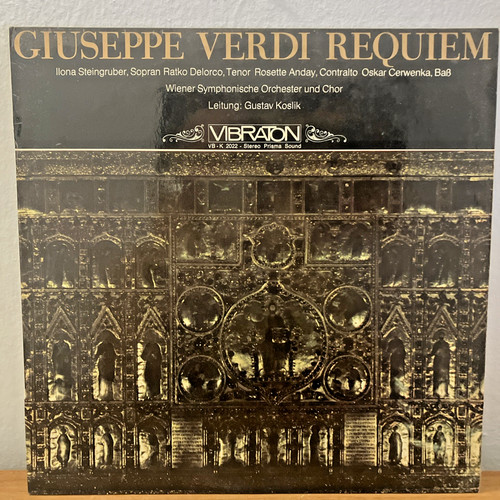 Verdi requiem vinyl - requiem, lp