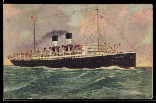 Cartolina nave passeggeri - , re