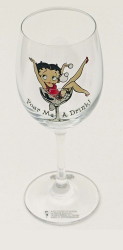 Bicchieri vino betty boop - bicchieri, da