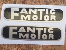 FANTIC MOTOR COPPIA ADESIVI, STICKERS PER PLACCHETTA SERBATOIO (12cm X 3cm)