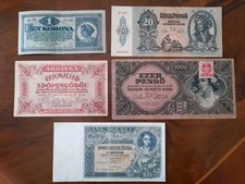 Lotto Di 5 Vecchie Banconote