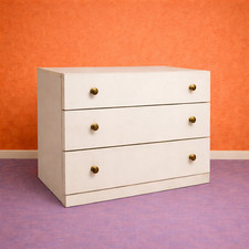 Cassettiera bianca 3 cassetti