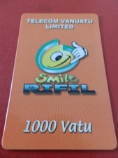 Vanuatu 1 Scheda telefonica ricarica!