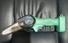 ILS-OM Potatore Mini Elettrosega 24V Batteria 88V Green Solo Macchina No Battery