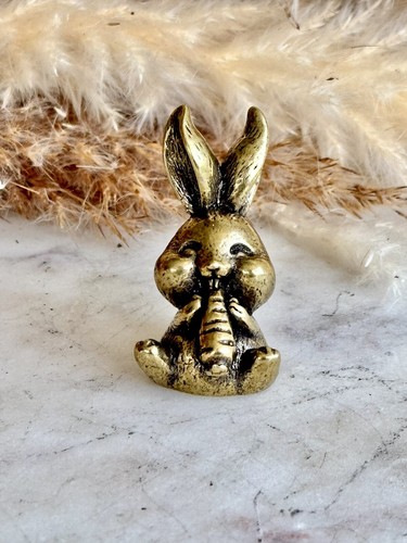 Solid brass happy bunny - solid,