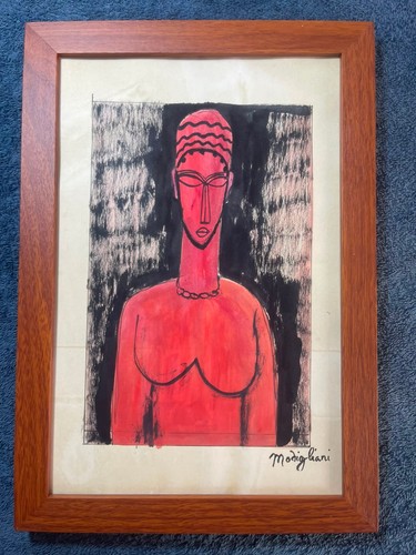 Modigliani disegno carta - su,
