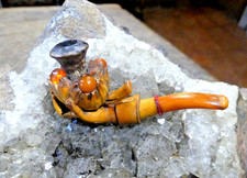 PIPE  FUME CIGARETTE EN ÉCUME