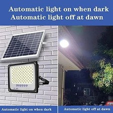 Faro Solare 500W LED con Pannello Faretto Crepuscolare con  Telecomando 2025