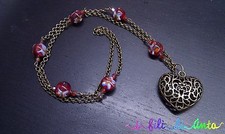 collana lunga ciondolo cuore