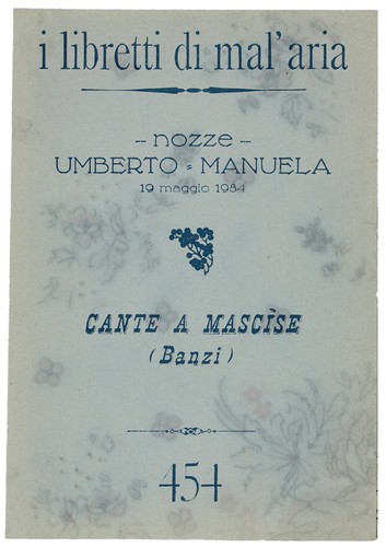 Cante mascise i - mascise, (banzi).