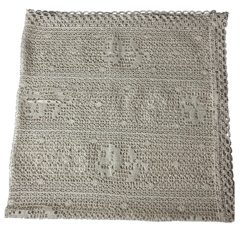 Tovaglia vintage filetto pizzo
