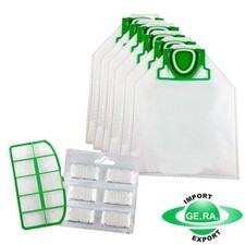 6 SACCHETTI 6 PROFUMI 1 GRIGLIA MOTORE VORWERK FOLLETTO VK200 VK220S COMPATIBILI