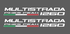 2 Adesivi DUCATI MULTISTRADA 1260 pikes peak bandierina italia tutti 
