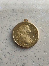 Segni Zodiacali, Vergine, Pietro Annigoni, medaglia dorata, gr. 5/6  cm. 2,4 