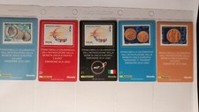 2002 -TESSERE FILATELICHE - POSTE ITALIANE- MONETA UNICA EUROPEA -SERIE COMPLETA