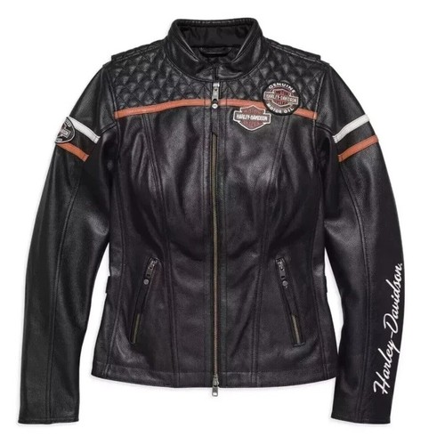 Giacca pelle moto donna - , harley