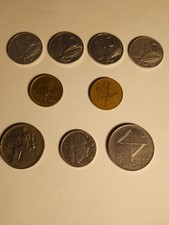1 Lira 1924- 20 Cent 1940-20 Lire 1957/1979- 100 Lire 1974- 10 Lire Spiga 