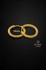Cerchi coppia 14mm - color, oro