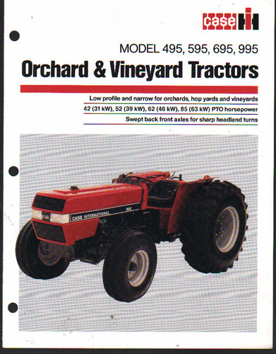 Scheda brochure trattori