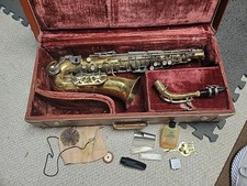 Sassofono contralto buffet Evette Schaeffer in ottone oro, custodia? Studente 13650