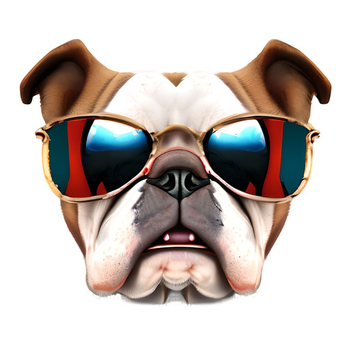 Adesivi auto bulldog - adesivi, inglese