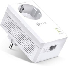 TP-Link TL-PA7017P Powerline Extender AV1000 con Presa Passante Schuko, 1 Porta