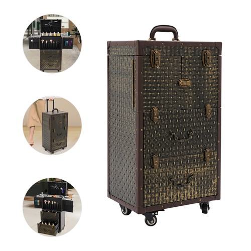 Pvc makeup rolling case - pu&pvc,