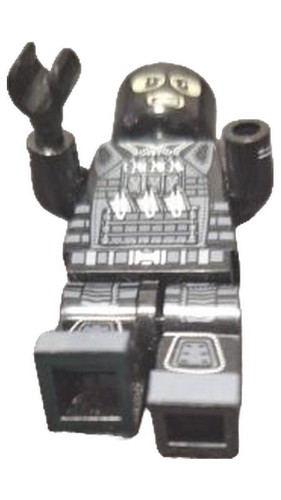 Minifigure soldato nero grigio - minifigure,