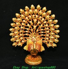5.9''Old Chinese Bronze Gilt