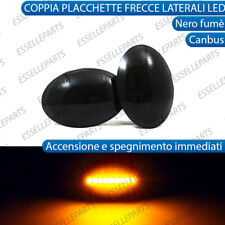 PLACCHETTE LED FRECCE LATERALI 18 LED PER FIAT ABARTH 500 500c CANBUS NERO FUME'