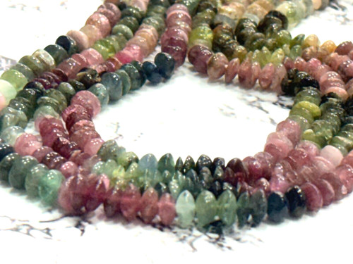 Tormalina rondelle liscia - rondelle,