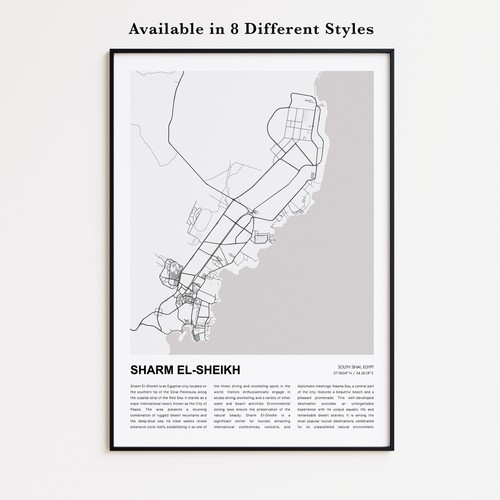 Stampa mappa sharm sheikh - mappa, el
