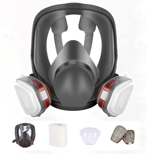 Maschera antigas con occhiali - con,