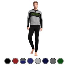 Pigiama LEGEA cotone caldo UOMO manica lunga tuta INVERNALE 8 COLORI