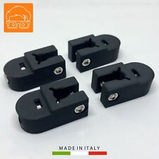 PIU' SICURO ! 4 Supporti doppio serraggio per ripiano extra vetrina IKEA DETOLF