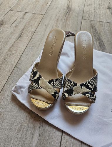 Jimmy choo sandali con zeppa - jimmy,