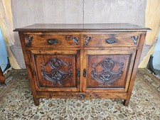 CREDENZA LIBERTY IN NOCE ORIGINALE DI EPOCA XX SECOLO OTTIMO STATO
