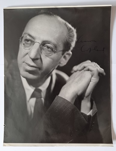 Aaron copland hand signed - copland,