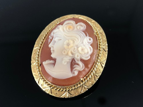 Ciondolo spilla cammeo vintage - ciondolo/spilla,