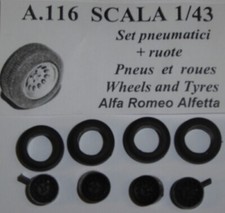 RUOTE 1/43 ALFA ROMEO ALFETTA