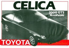 Brochure Depliant Toyota Celica 2000 GTS 16 valvole 1986 ITALIANO