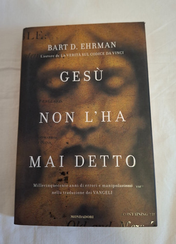 Bart ehrman gesu non - ehrman,