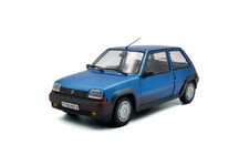 Renault 5 GT TURBO MK1 1985 Alpine Blu Metallizzato Modellino 1:18 Solido