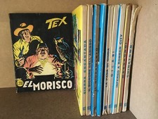 TEX GIGANTE 101-110 SEQUENZA COMPLETA BONELLI COSTOLA BIANCA L. 200 1^ ED. LOTTO