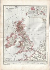 Carta geografica antica GRAN