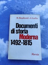 Libro, Documento di storia Moderna 1492-1815, Mursia