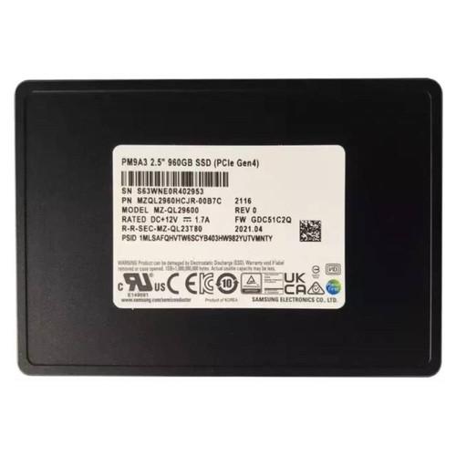 Samsung pm9a3 960 nvme - samsung,